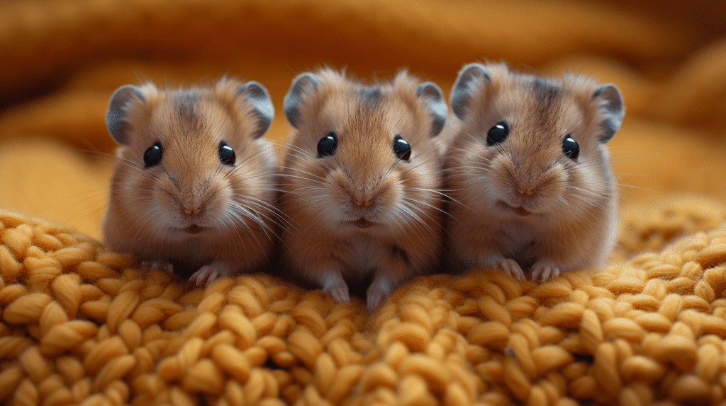 photo of hamster pups