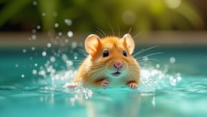 hamsters can swim briefly