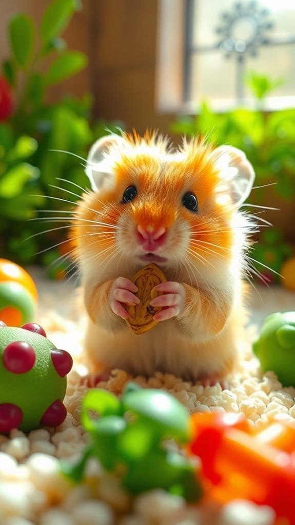 signs of happy hamster