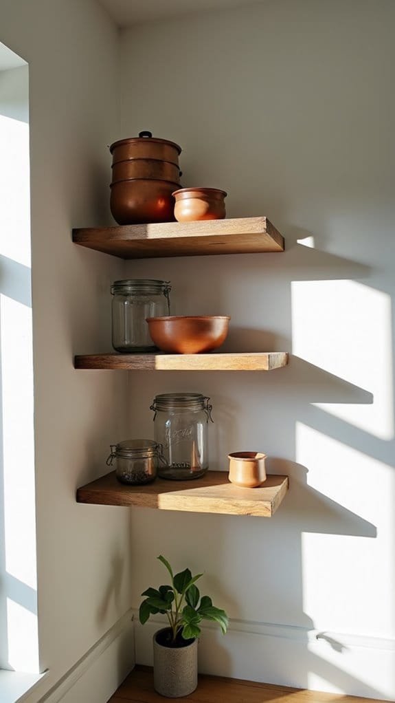 corner shelving storage ideas