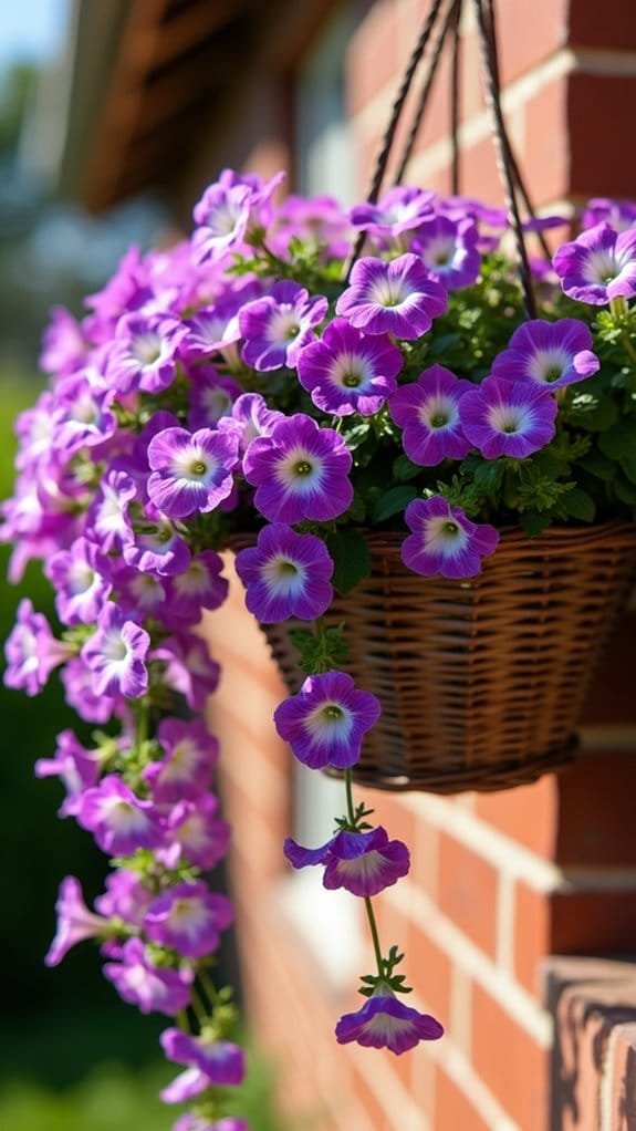 vibrant summer petunia blooms